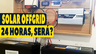 24 Horas no Solar OffGrid com Baterias Moura Solar e 4 Placas 280Wp