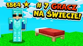 CHAPEEY ZOSTAŁ #7 GRACZEM ŚWIATA na BED WARS! (1864 ⭐️)