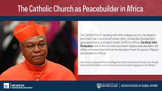 Religion and Peace building: Lessons from Africa