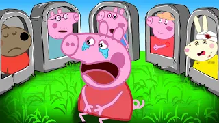 Goodbye All Peppa Family, Don't Leave Me Alone!! | Peppa Pig Funny Animation