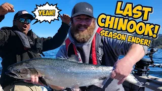 Last Chinook! Salmon season ender. Bonus Pacific cod, spot prawns and limits of Dungeness crabs!