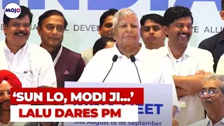 Lalu Prasad Yadav's Funny Speech After I.N.D.I.A Meet In Mumbai, Dares PM Modi & Govt