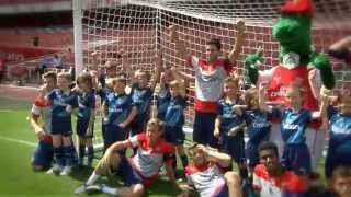 Junior Gunners take on Arsenal first team