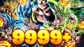 9,999 STONES! 9TH ANNIVERSARY GOGETA BLUE & BROLY SUMMONS! (DBZ: Dokkan Battle)