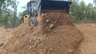 JCB 3DX Making Gaushala House Construction And Plot Levelling | @baukhahaconstruction | The SCK07