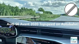 2020 Audi S6 C8 Avant Top Speed Autobahn 266 KM/H