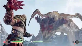 God of War 4 - Dragon Boss vs kratos  PS4 Pro