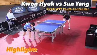 What a COMEBACK! Sun Yang 孙扬 vs Kwon Hyuk | 2024 Youth Contender Luxembourg (U19-QF) Highlights