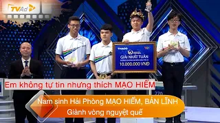 ĐƯỜNG LÊN ĐỈNH OLYMPIA Ngày 12/5/2024 Nam sinh Hải Phòng MẠO HIỂM, BẢN LĨNH
 Giành vòng nguyệt quế