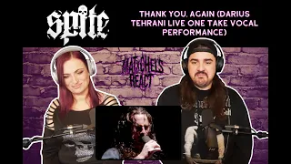 Spite - "Thank You, Again" (Darius Tehrani Live One Take Vocal Performance) Reaction