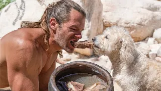 Primitive Desert Cookout: Meat with Bone Stew