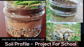 How to make Soil Profile project | layers of soil | realistic