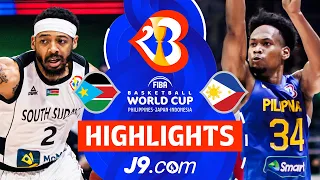 South Sudan 🇸🇸 vs Philippines 🇵🇭 | J9 Highlights | FIBA Basketball World Cup 2023