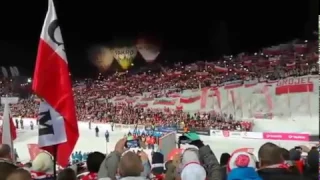 Cudownie zaśpiewany przez 60 tys. fanów Hymn Polski dla Kamila Stocha - Zakopane 22.01.2017