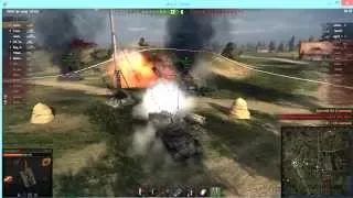 W.o.T. KV-13 Nearly Flips Over Enemy M4A3E2, Destroys KV-2 and IS Enemy Tanks (HD 720p)