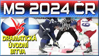 Mistrovství Světa 2024 Startuje! Dramatická Bitva s Finskem! CZE - FIN #1 | NHL 24 CZ Let's Play