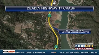 Southbound Highway 17 back open after deadly crash near Bear Creek Road