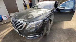 Mercedes S W222! Восстановлен после серьезной аварии! Смотрим последствия повреждений!