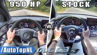 AMG GLC 63 S 510HP vs 950HP AMG GLC S | 0-270km/h ACCELERATION SOUND & AUTOBAHN POV by AutoTopNL