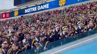 2022 University of Notre Dame "Band of the Fighting Irish" plays the Notre Dame Victory March (trio)