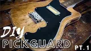 How to make an EASY DIY PICKGUARD for your guitar - Part 1!