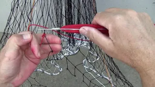 VERY EASY & DETAILED CAST NET REPAIR - NET REPAIR - HOW TO REPAIR  BROKEN FISHING NETS