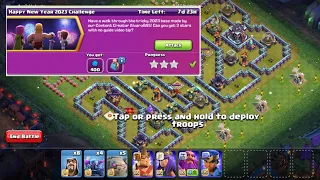 Easily 3 star Happy New Year 2023 Challenge (clash of clans) #coc #clashofclans