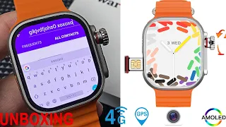 VWAR Ultra 4G Android Smart Watch Unboxing- AMOLED, Retractable camera, 2G RAM 32G ROM, GPS WIFI SIM