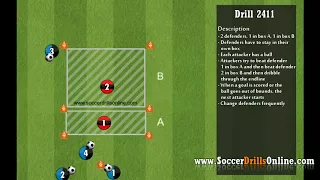 Learn how to cover as a defender | Soccer Drill 2411