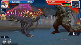 EXTRA FIRE NEW BOSS in JURASSIC WORLD THE GAME FINALLY ALMOST HERE?!??!? (ゴジラ)