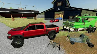 Finding abandoned barn at auction FULL of cars | Farming Simulator 22