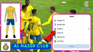 how to get Al Nassr club & Jersey in eFootball 2024 Mobile !! efootball 2024 season 2 update 🔔🤩