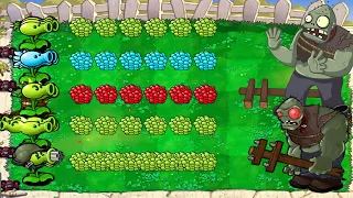 Plants vs Zombies Hack | All Pea vs 999 Giga-gargantuar vs Dr.Zomboss