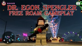 LEGO Dimensions - Egon Spengler Free Roam Gameplay on Ghostbusters World