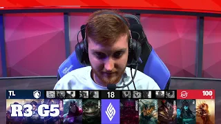 Team Liquid vs 100 Thieves - Game 5 | Round 3 Playoffs S11 LCS Summer 2021 | TL vs 100 G5