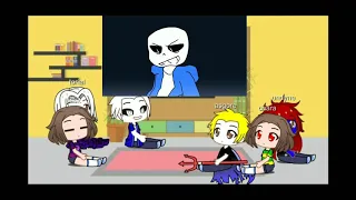 undertale react sans vs jevil gacha club