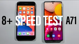 Iphone 8 Plus vs Samsung A71 Comparison Speed Test