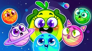 🌎NEW! 🪐 Hungry Planets 🪐 Solar System for Kids || Planets Size for Baby by Meet Penny💖🥑