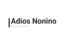 Adiós Nonino-Astor Piazzolla-3 Guitarras-Bajo-Partitura Tablatura-Music Sheet-Tab