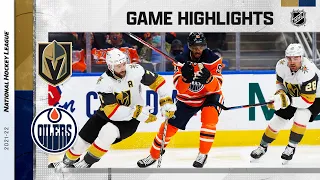 Golden Knights @ Oilers 2/8/22 | NHL Highlights