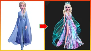 Frozen: Elsa Frozen Transformation - Elsa Frozen Disney Glow Up