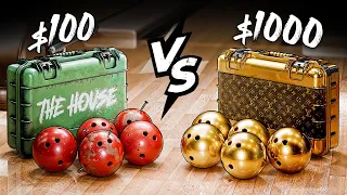 $100 vs $1000 Bowling Challenge!