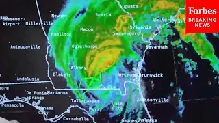 National Hurricane Center Gives Update On Hurricane Idalia As It Veers Towards Georgia