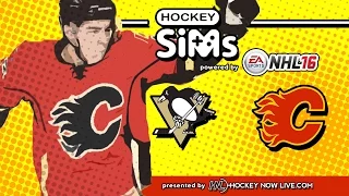 Penguins vs Flames (Hockey Sims on NHL 16)