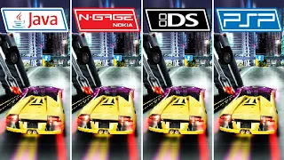 Asphalt Urban GT 2 | N-Gage vs Java vs PSP vs DS | Graphics Comparison