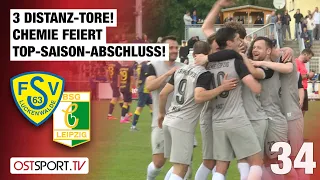 3 Distanz-Tore! Chemies Ballermann-Saisonende: Luckenwalde - Ch. Leipzig | Regionalliga Nordost