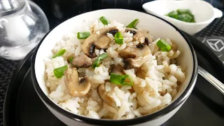 The most delicious rice porridge with mushrooms! Fast, tasty and satisfying!