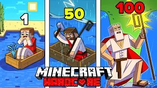 100 Hari di Minecraft Hardcore Tapi Kami NABI MUSA!