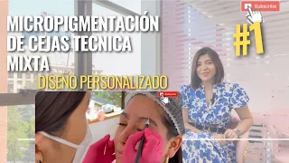 Microblading + efecto maquillaje de micropigmentacion de cejas