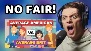 American Reacts to Average American vs Average British Person